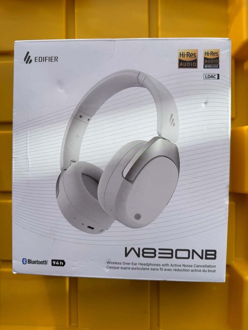 Edifier W830NB Wireless Over-Ear Headphones with Noise Cancellation Sand White